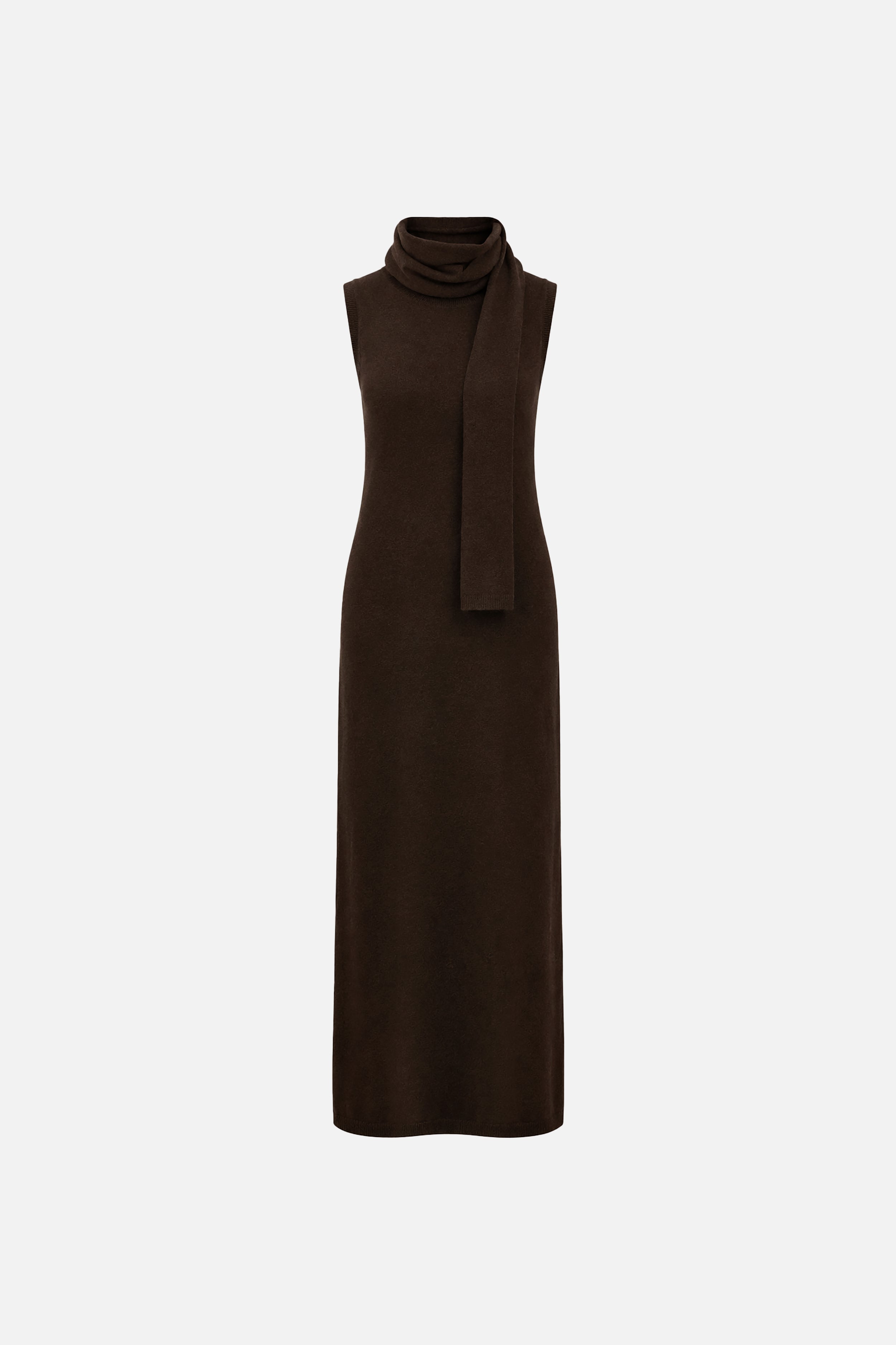 Soft Knit Scarf Maxi Dress
