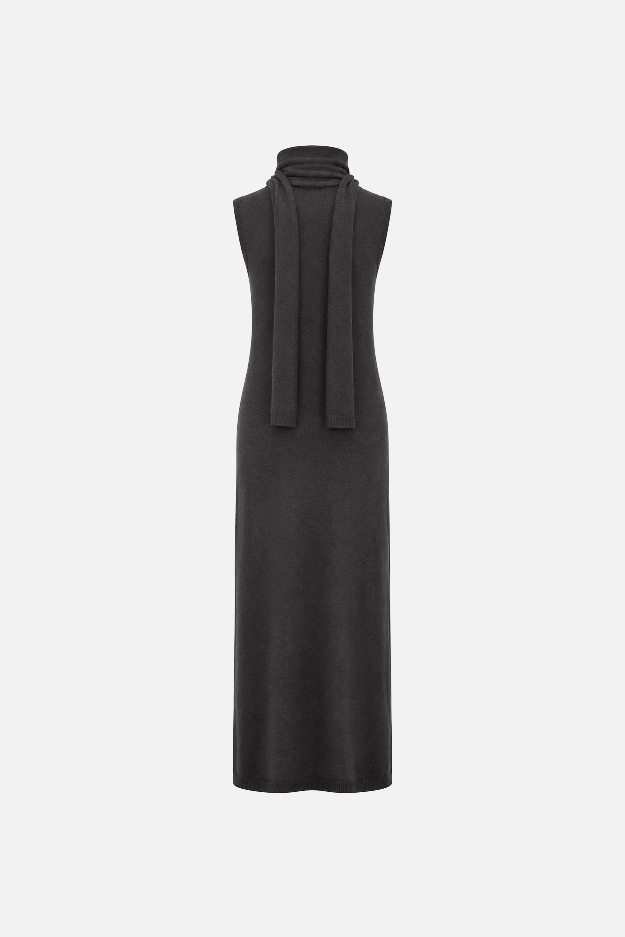 Soft Knit Scarf Maxi Dress