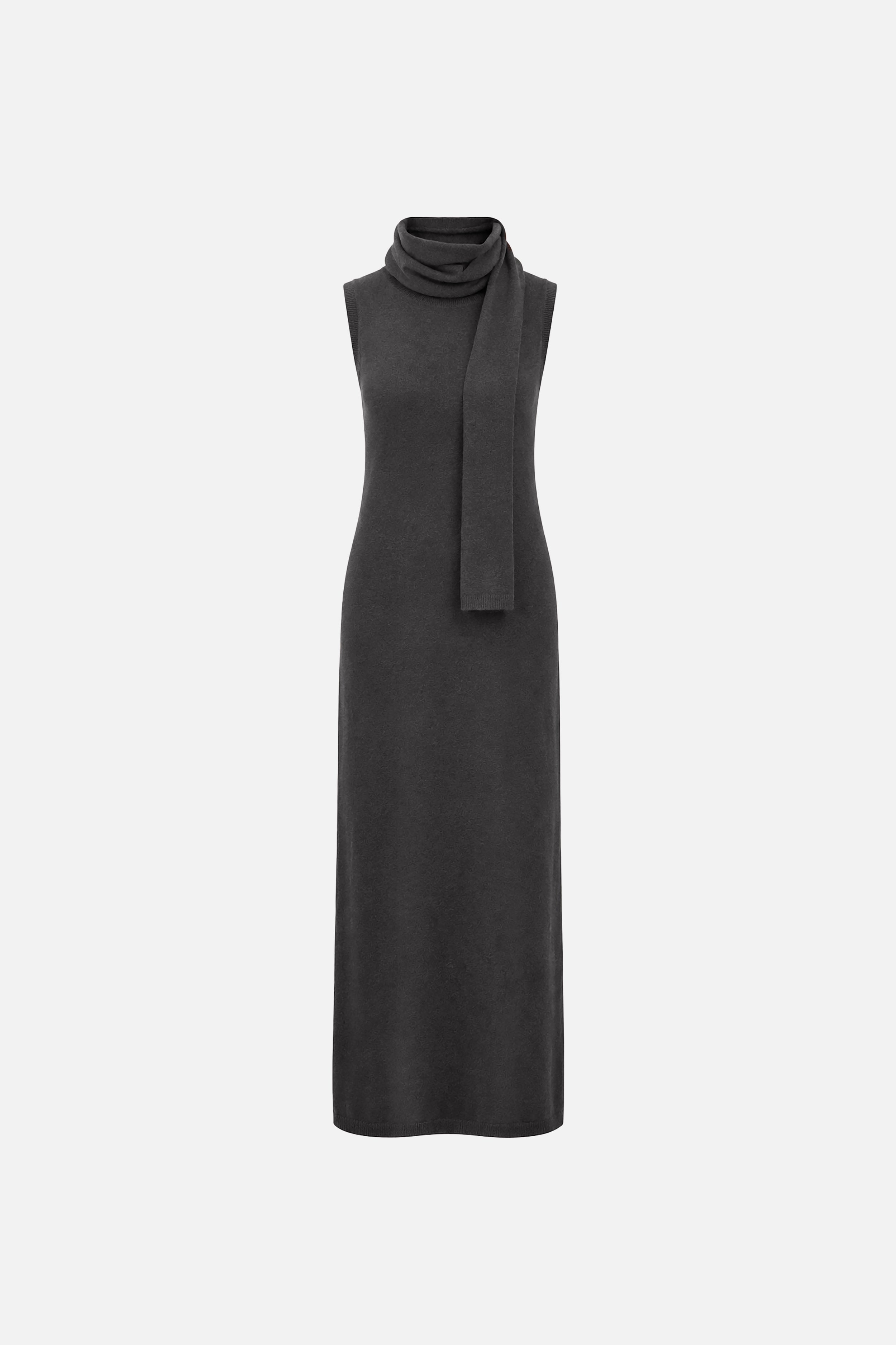 Soft Knit Scarf Maxi Dress