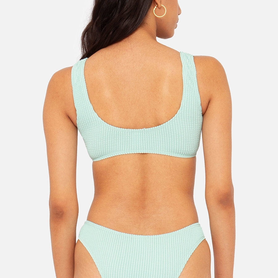 Scoop Bikini Top Atras Turquoise