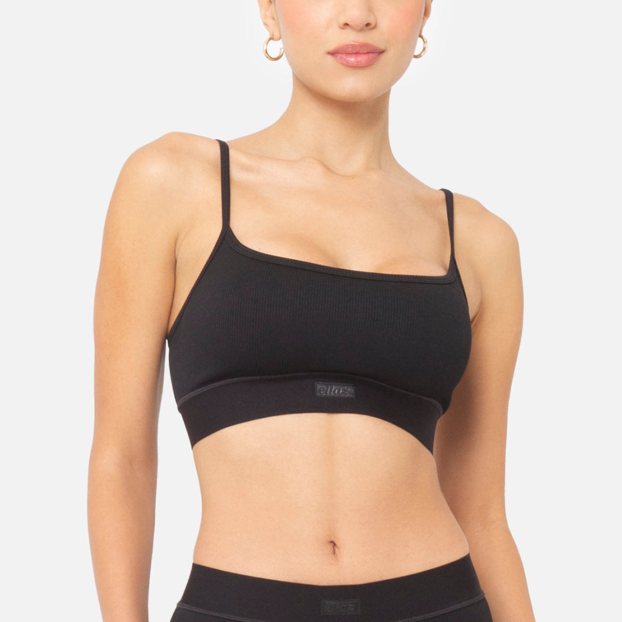 Scoop Bralette Frente Black