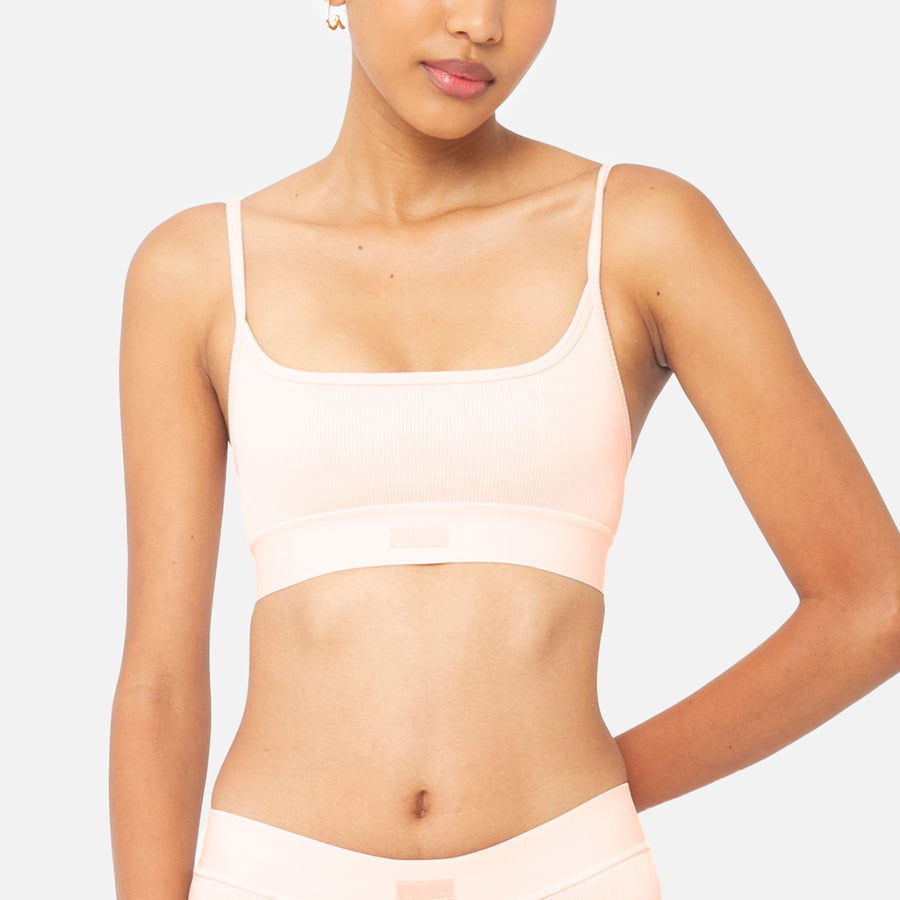 Scoop Bralette Frente Pale Pink