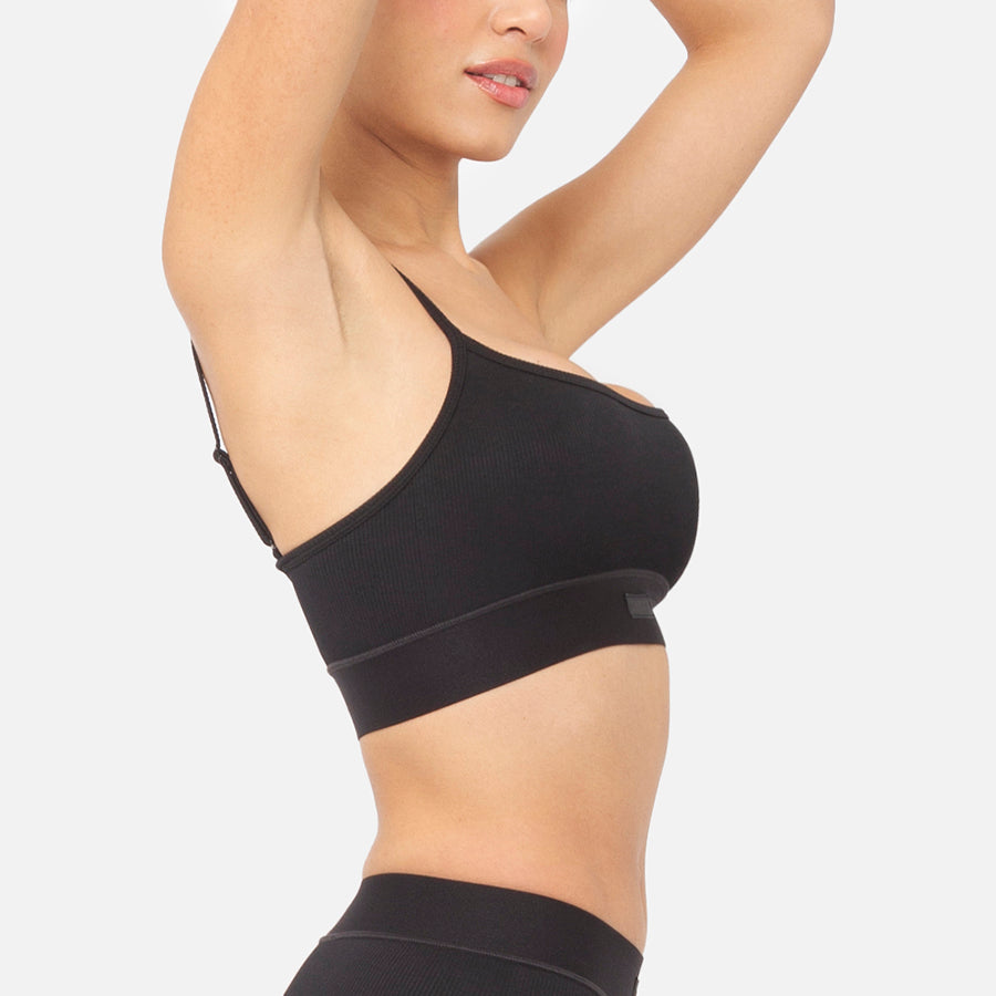 Scoop Bralette Lado Black