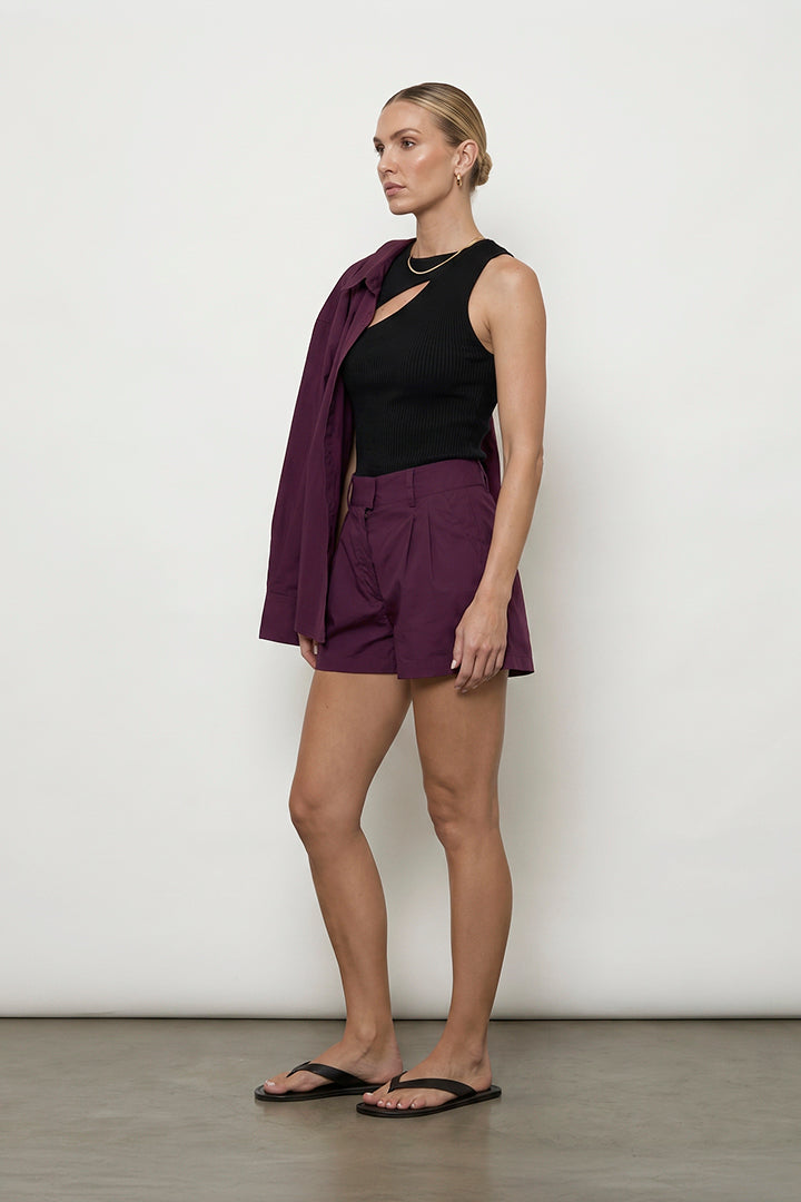 Sculpt Knit Cut Out Top