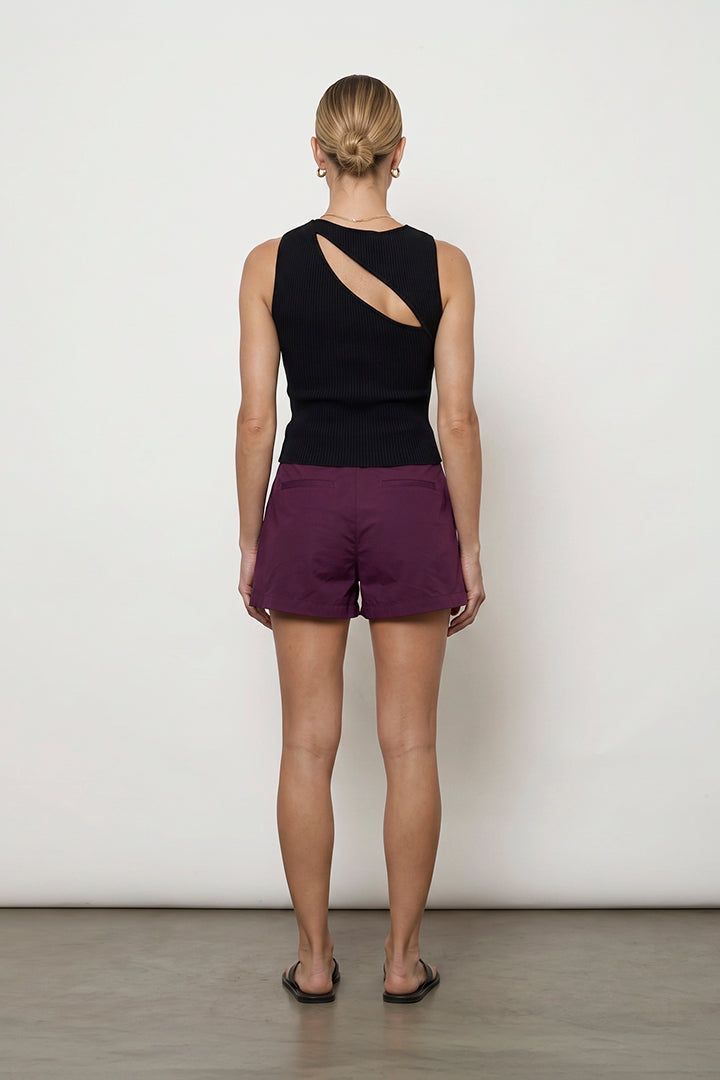 Sculpt Knit Cut Out Top
