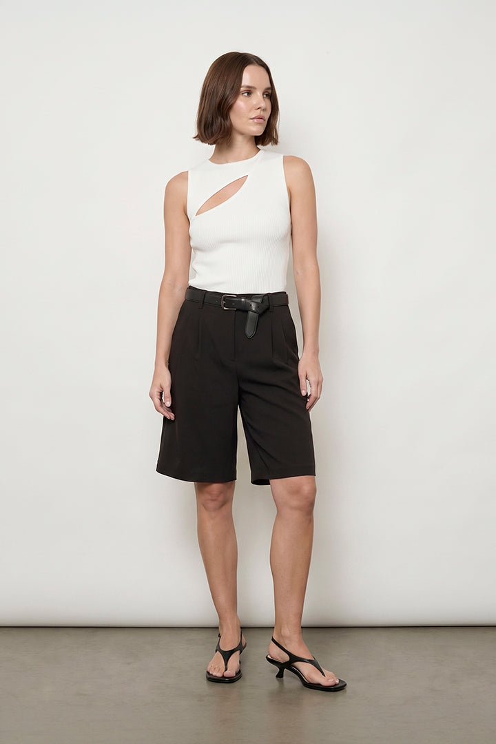 Sculpt Knit Cut Out Top