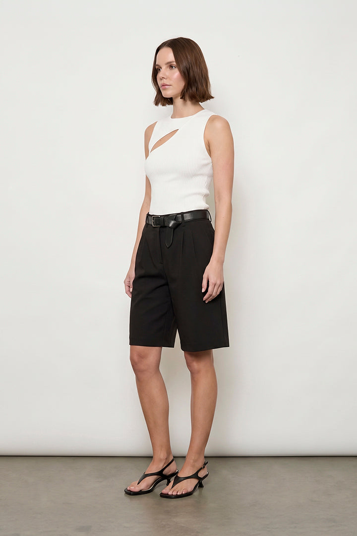 Sculpt Knit Cut Out Top
