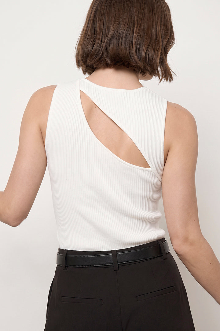 Sculpt Knit Cut Out Top