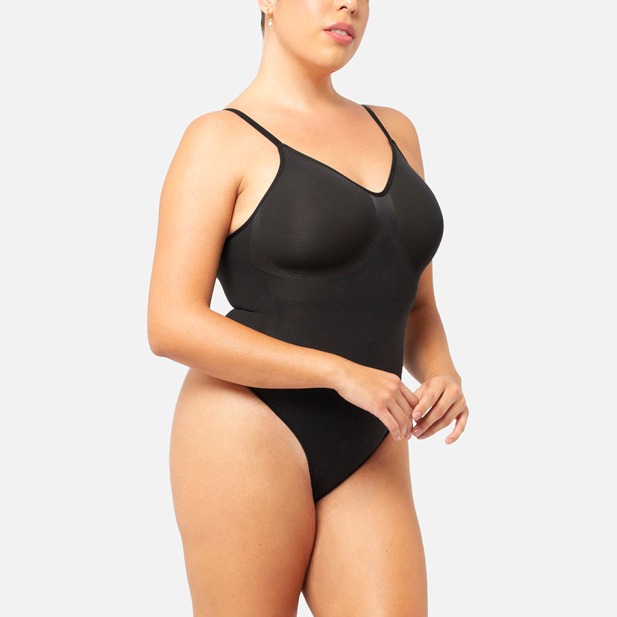 SculptingBodysuit de lado en color Black