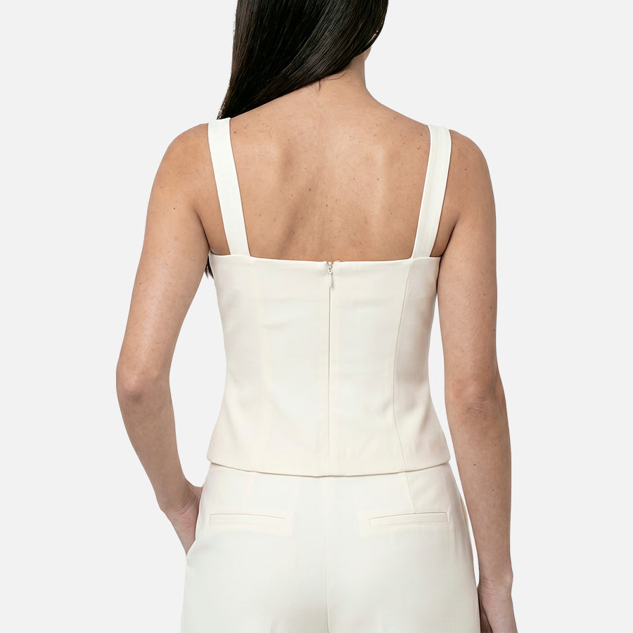 Top Cuello Cuadrado Tailored