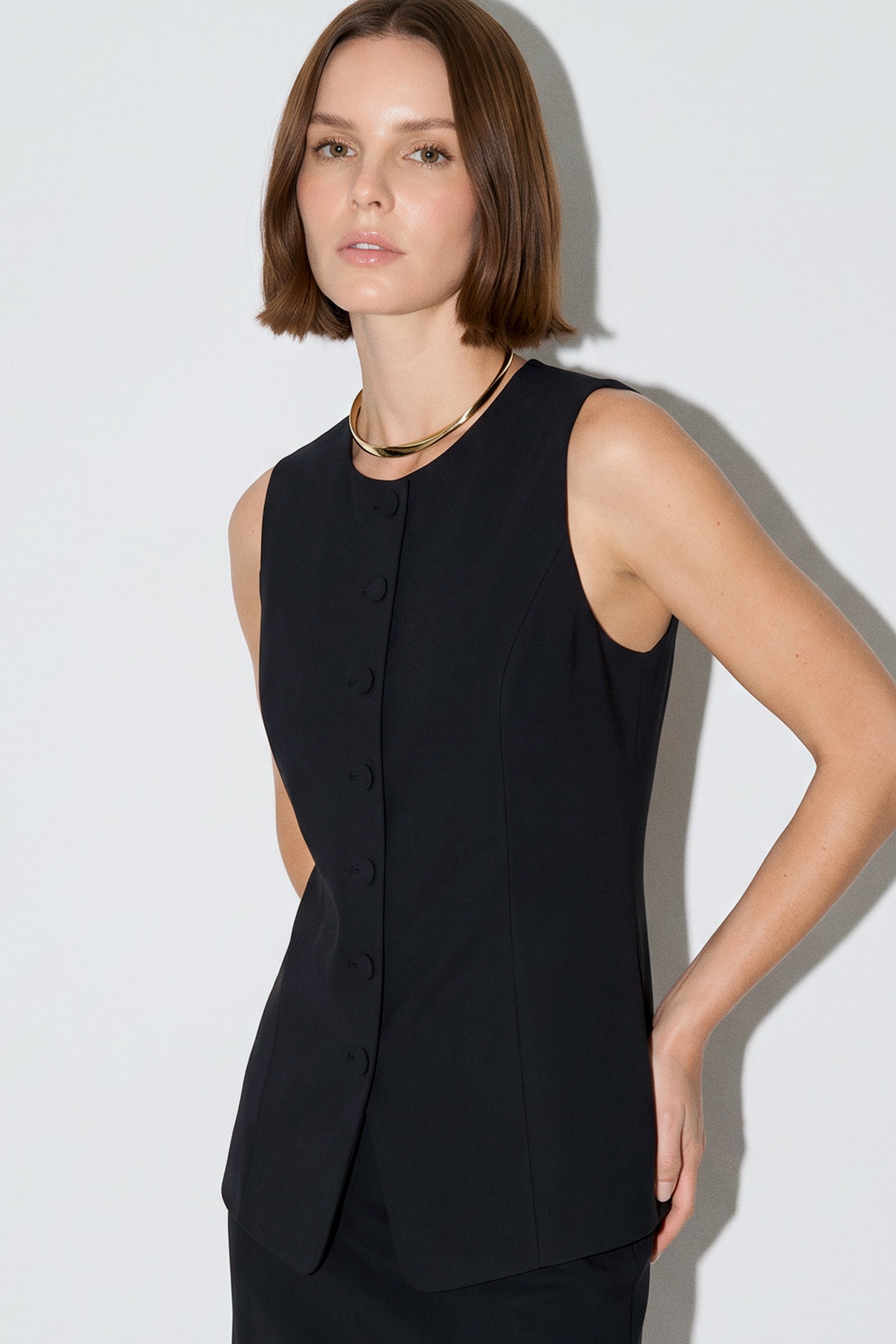 Tailored Square Vest