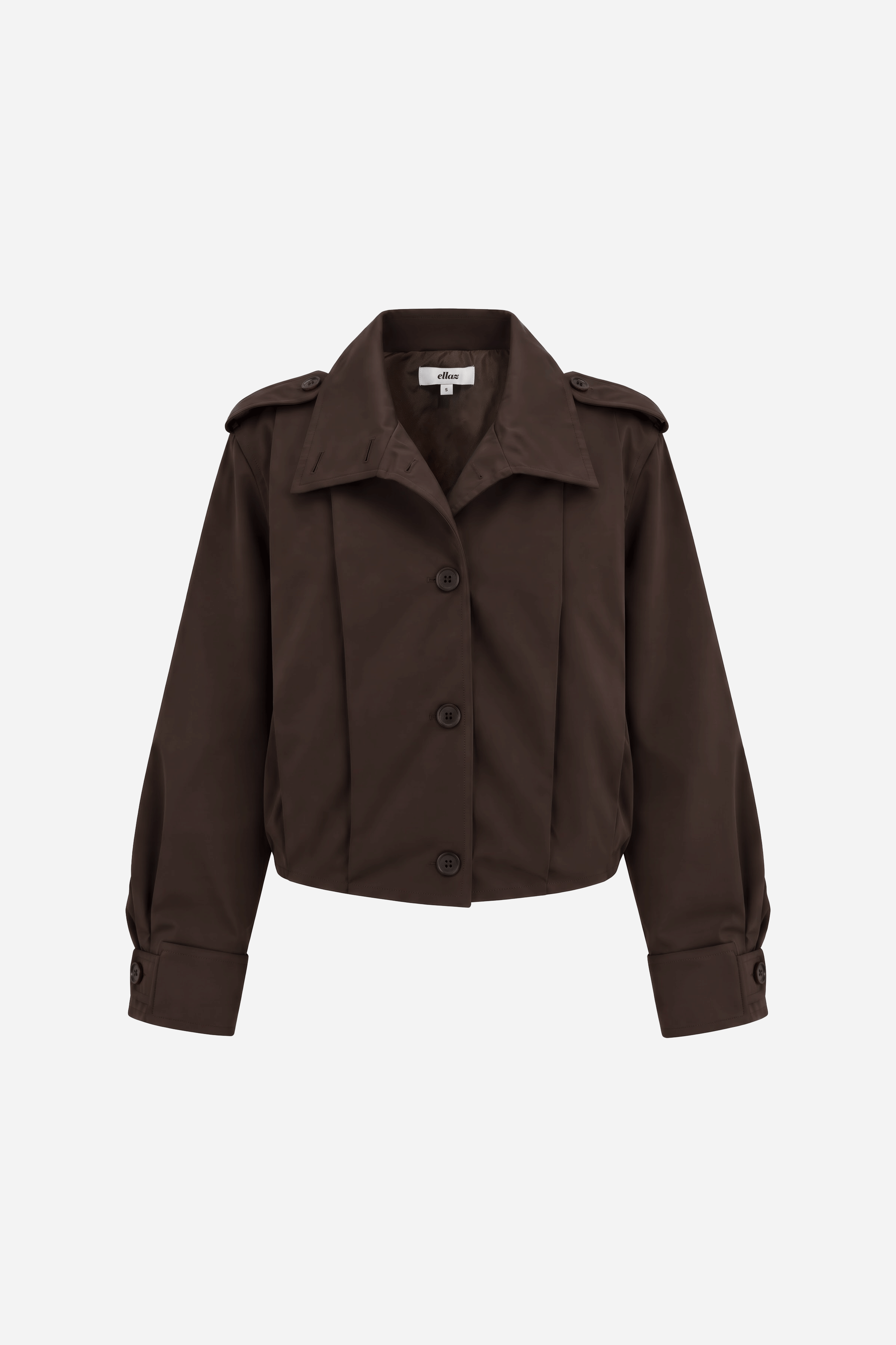 Pleated Trench Jacket