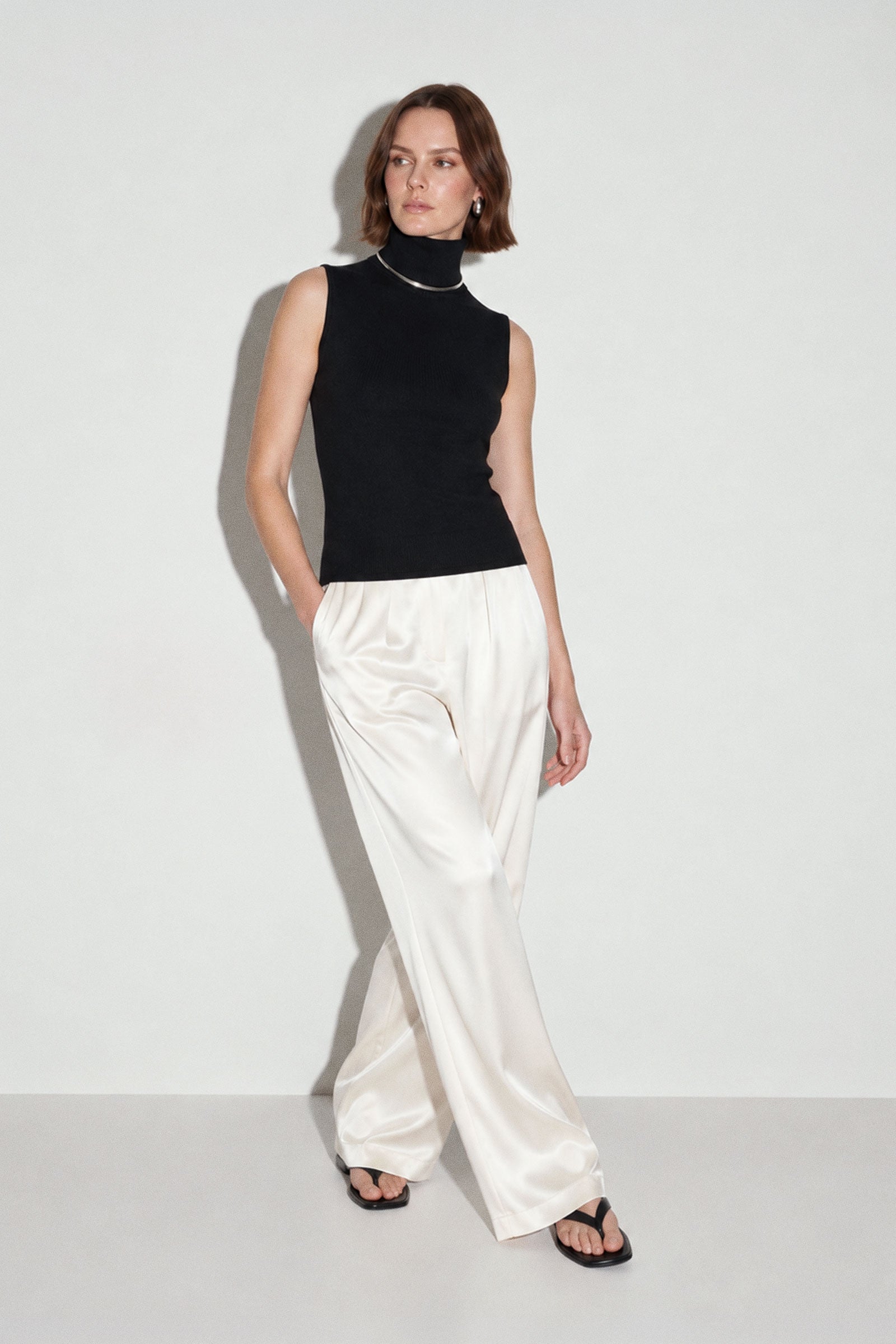 Plush Knit Turtle Neck Top