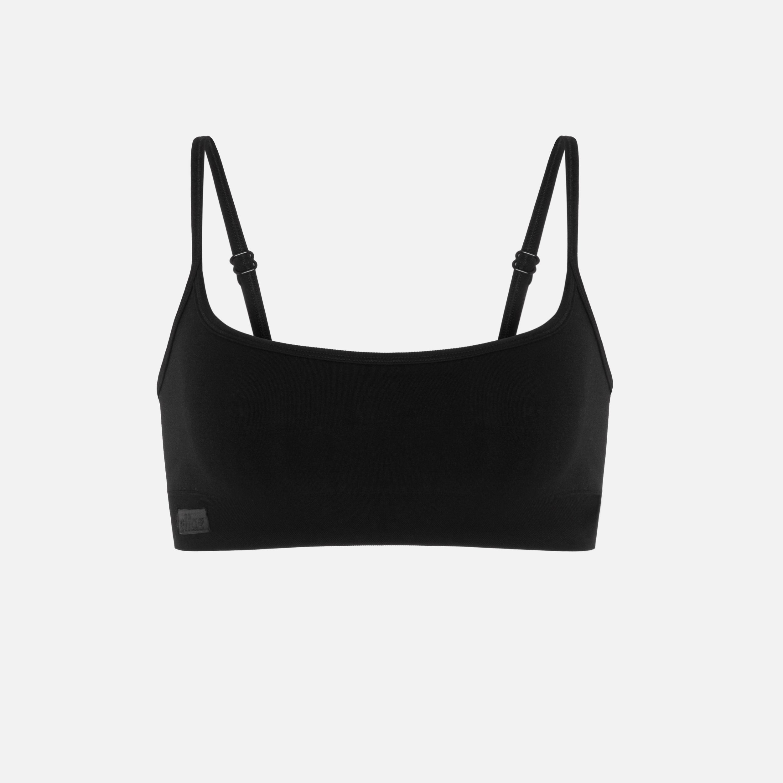 prenda basic bralette en color negro Black