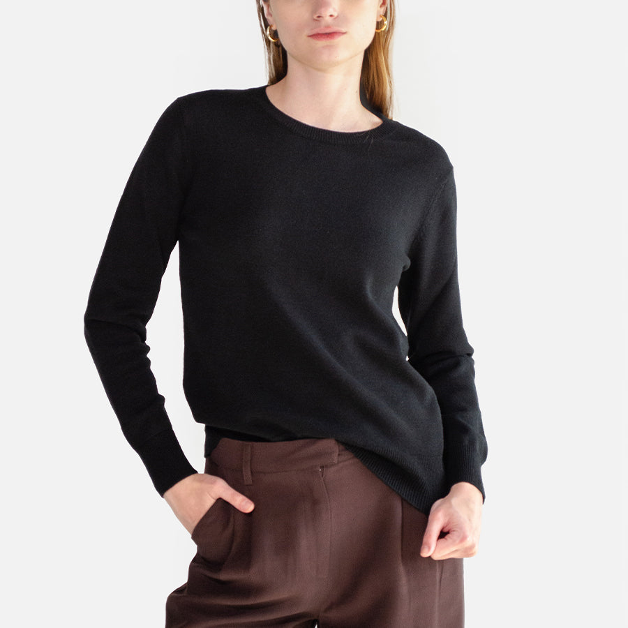 Suéter de Cuello Redondo Premium