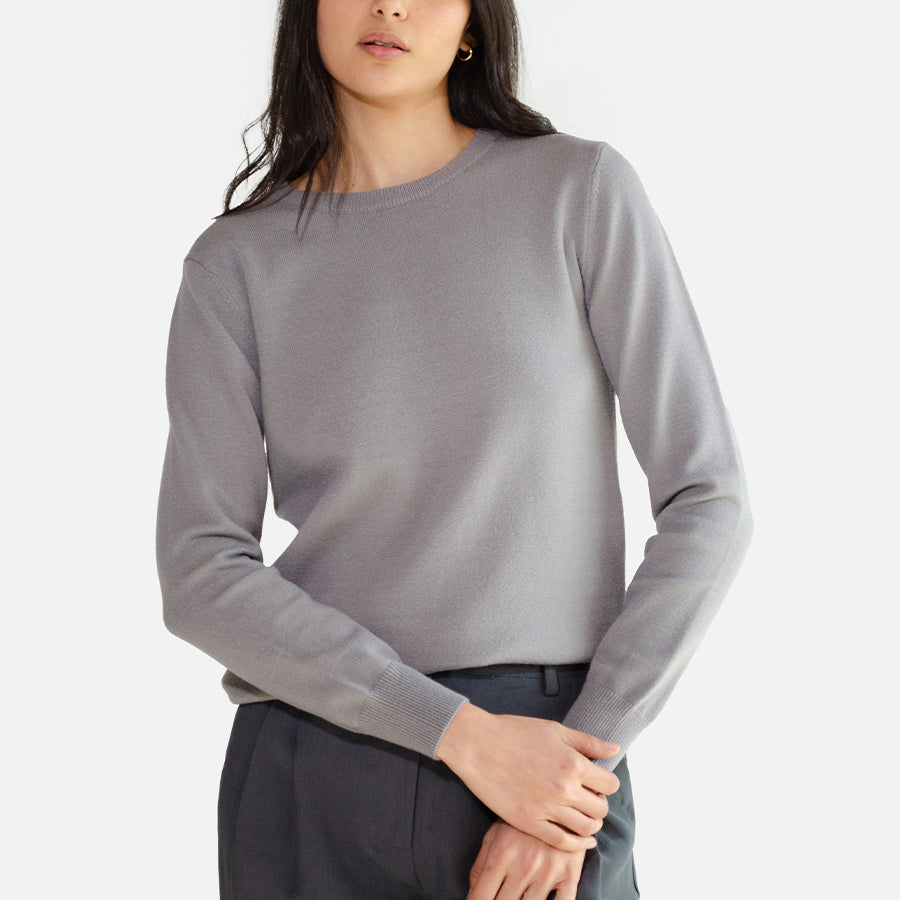 Suéter de Cuello Redondo Premium