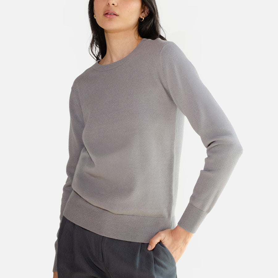 Suéter de Cuello Redondo Premium