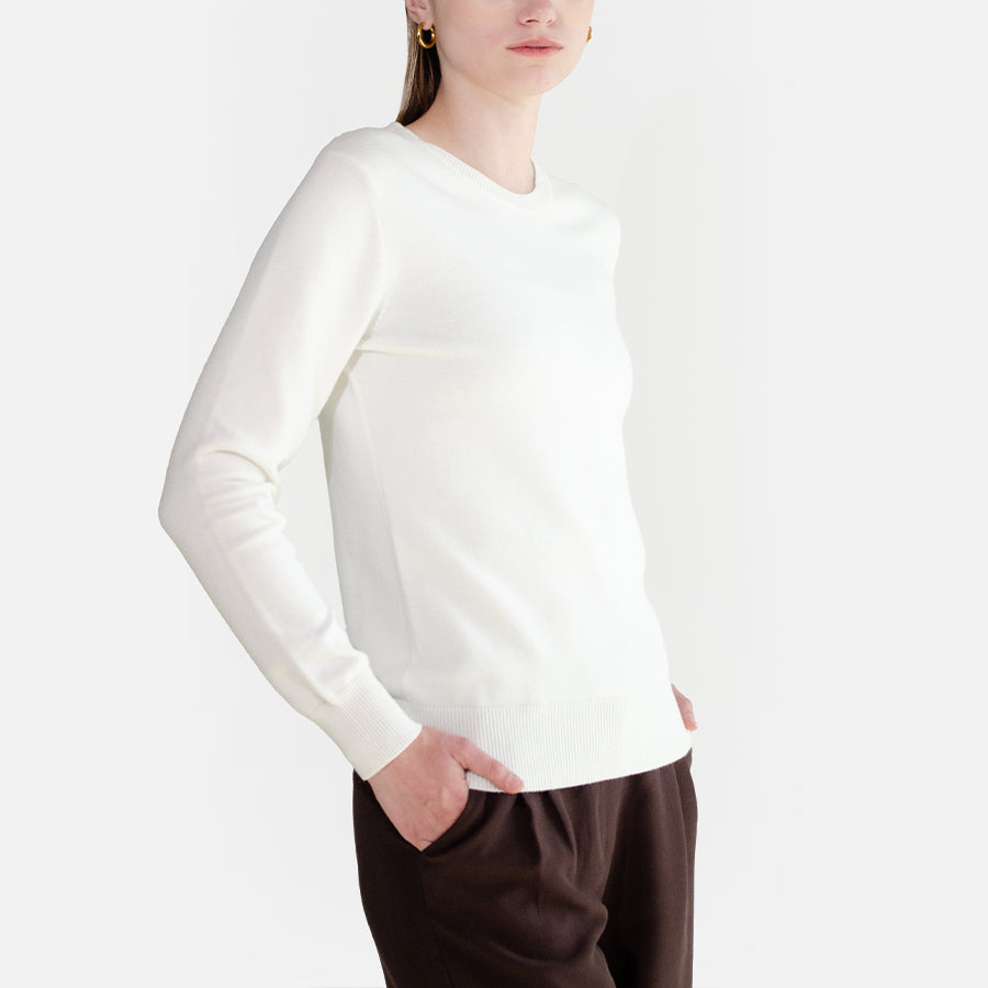 Suéter de Cuello Redondo Premium
