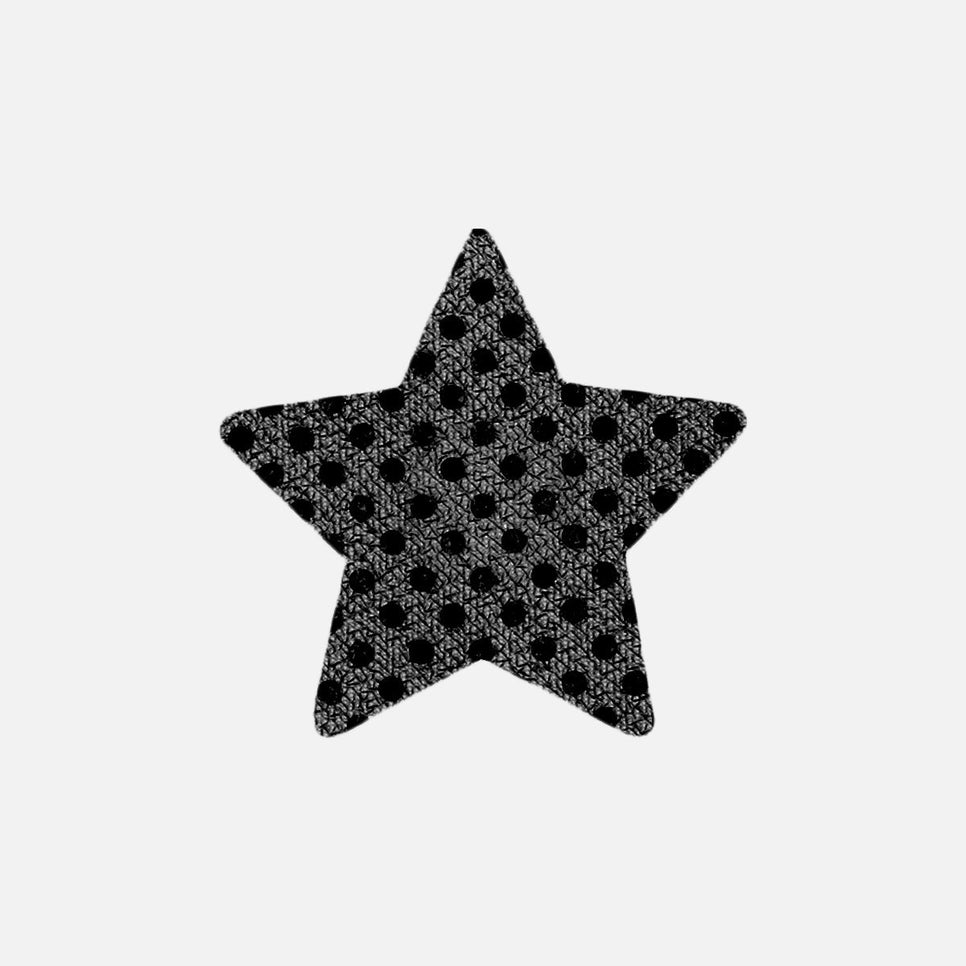 ampliación al detalle de nuestras pezoneras desechables stars - 5 Pairs Black Sequin Stars - ellaz