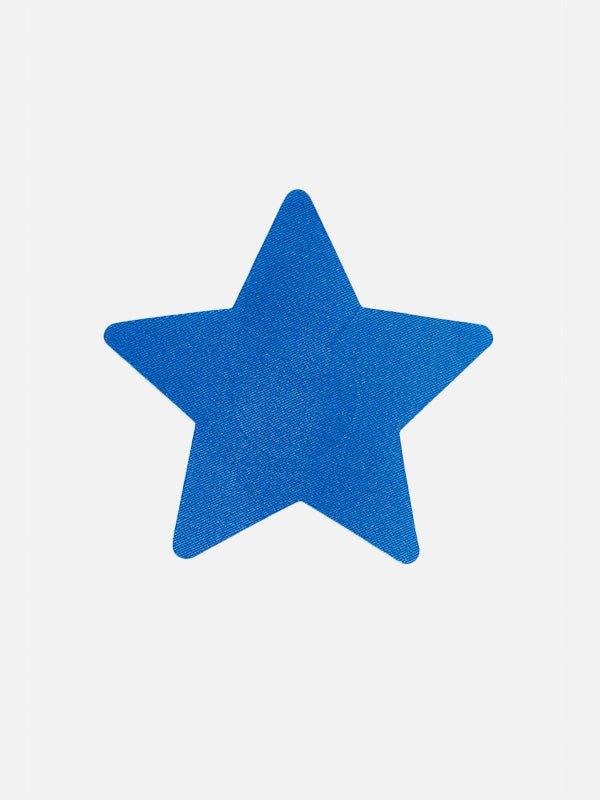 acercamiento pezoneras desechables blue satin - 5 Pairs Blue Satin Star - ellaz