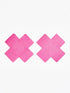 5 Pairs Pink Satin Cross - ellaz