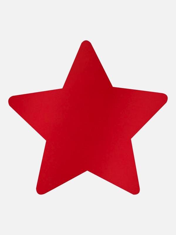 5 Pairs Red Satin Star - ellaz
