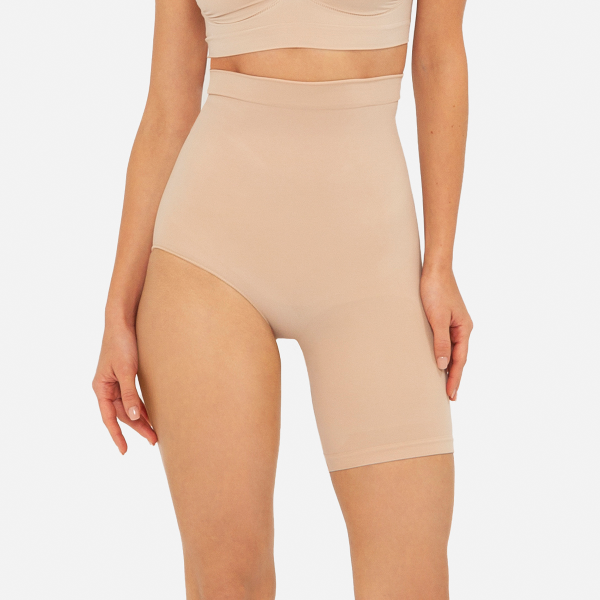 Modelo con fajas mujer short pierna derecha - Sculpting Short 1 Pierna Derecha - ellaz Nude