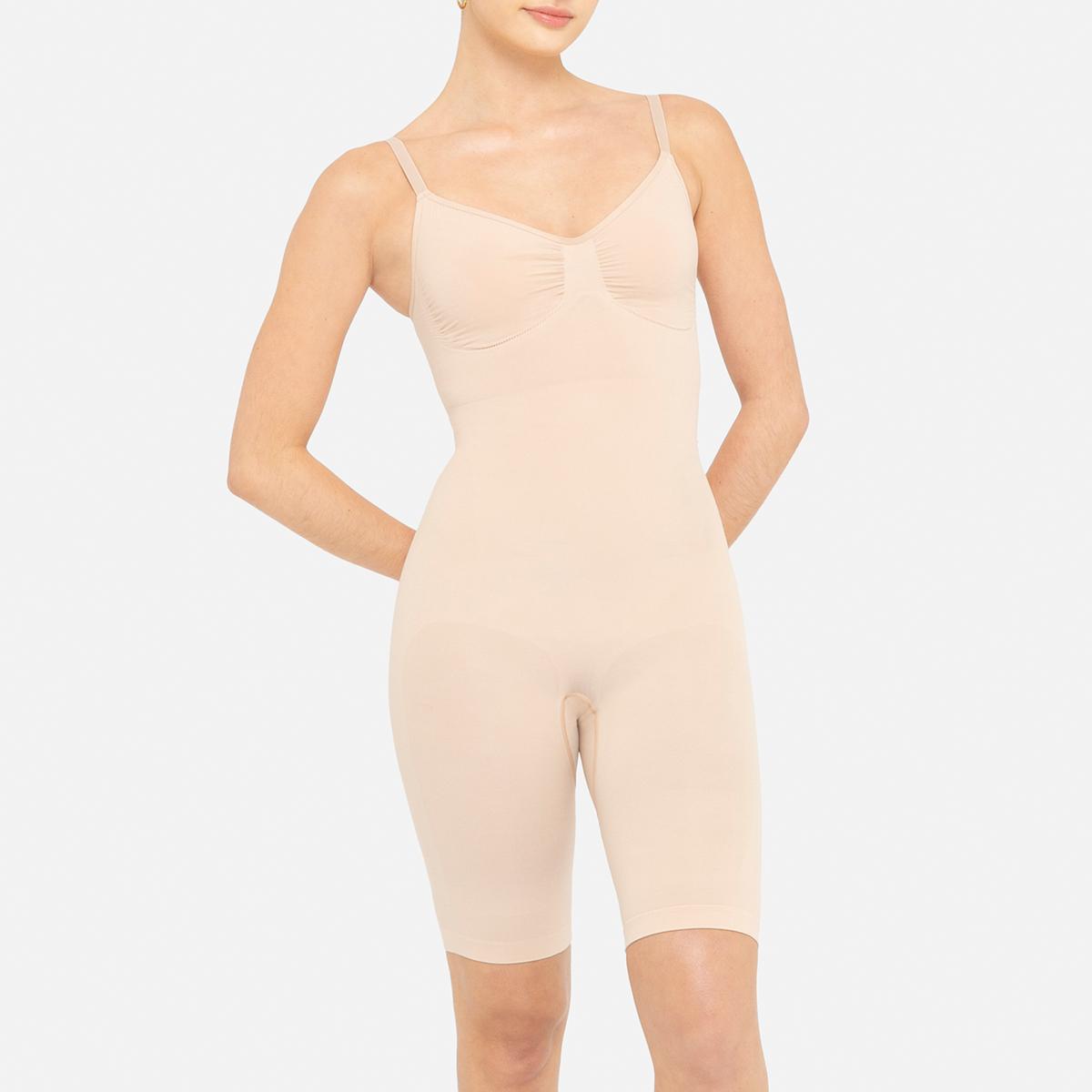 Scultping bodysuit short Nude