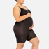 Mujer con faja de maternidad bodysuit short color negro - ellaz 