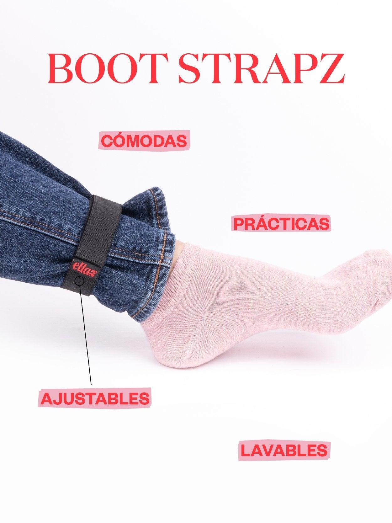 Jean con cintas para botas con pantalon - Boot Strapz - ellaz